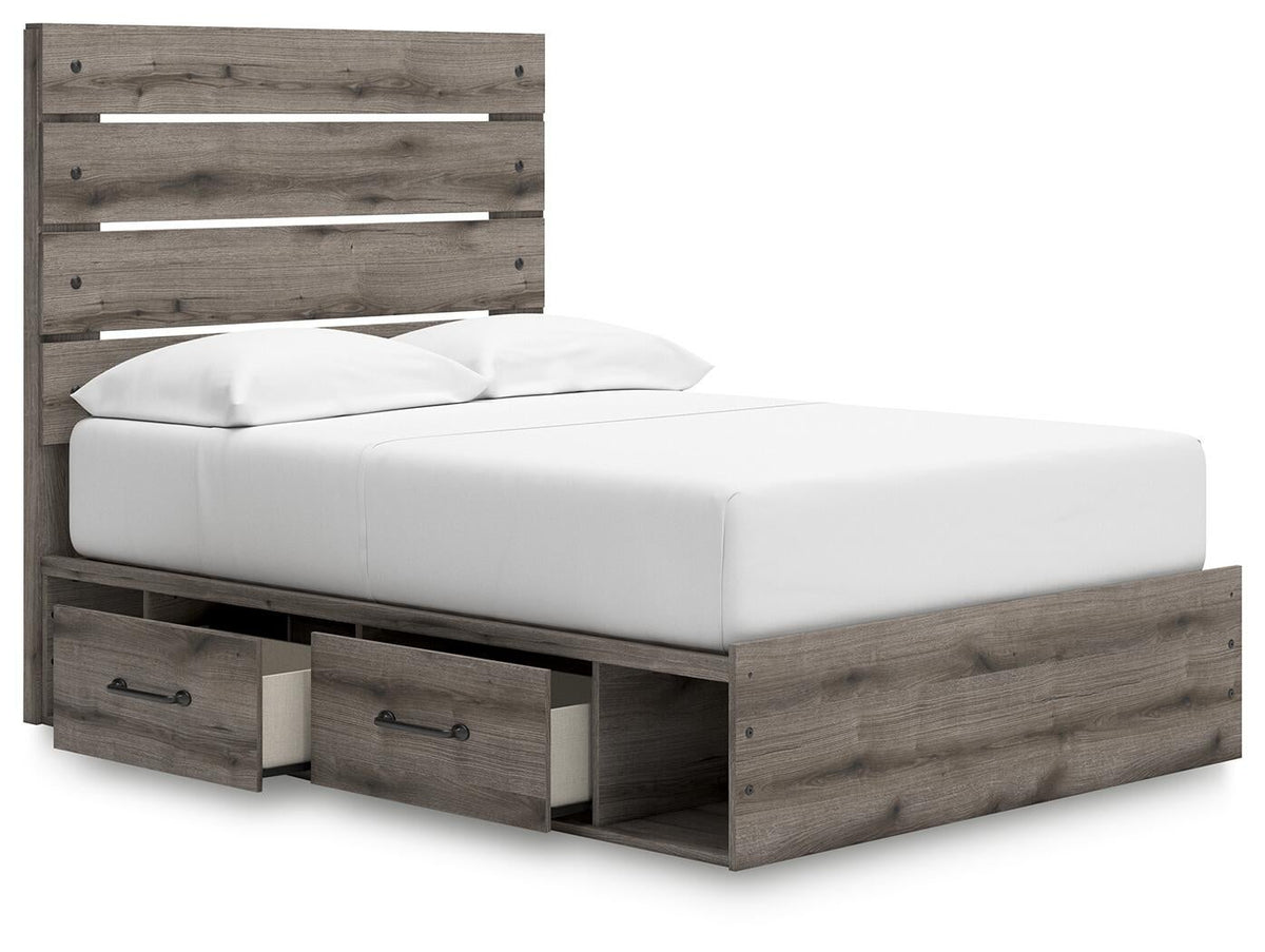 Urbanoore  Panel Bed With Storage, Dresser And Mirror