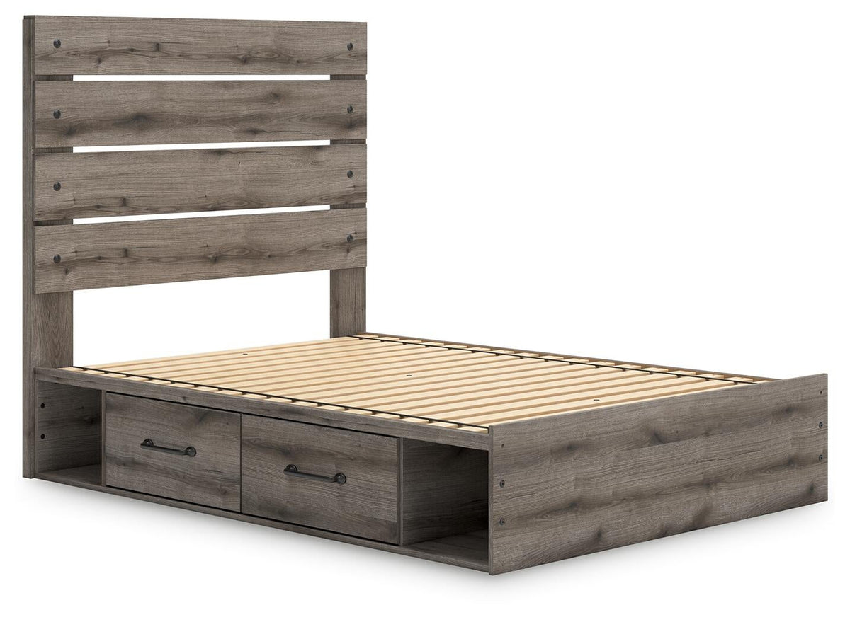 Urbanoore  Panel Bed With Storage, Dresser And Mirror