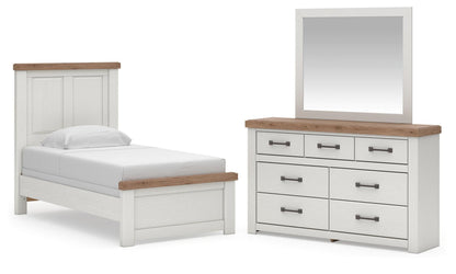 Savonport  Panel Bed, Dresser And Mirror