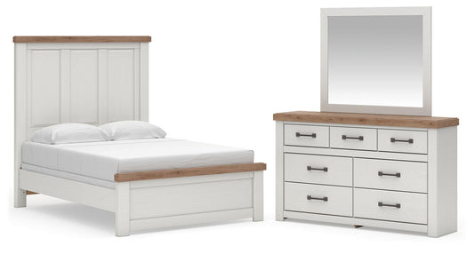 Savonport  Panel Bed, Dresser And Mirror