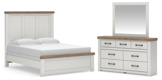 Savonport  Panel Bed, Dresser And Mirror