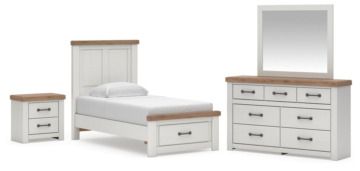 Savonport  Panel Storage Bed. Dresser, Mirror And Nightstand