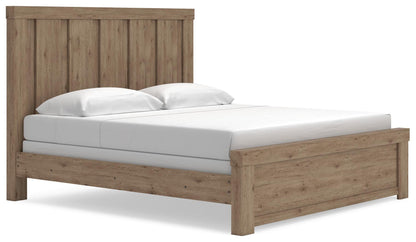 Garistyn  Panel Bed, Dresser And Mirror