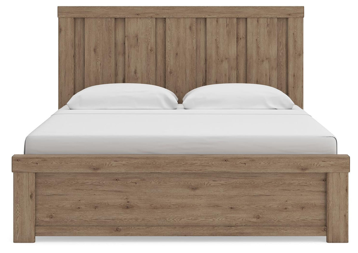 Garistyn  Panel Bed, Dresser And Mirror
