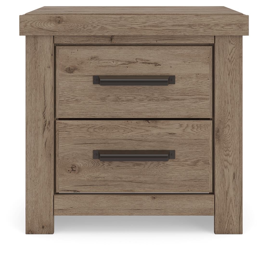 Garistyn  Panel Bed. Dresser, Mirror And Nightstand