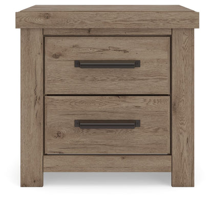 Garistyn  Panel Bed. Dresser, Mirror And Nightstand