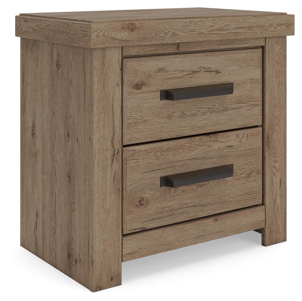 Garistyn  Panel Storage Bed. Dresser, Mirror And Nightstand