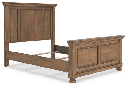 Vandenmore  Panel Bed With Mirrored Dresser And Nightstand