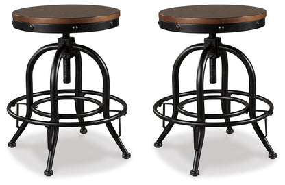 Valebeck Swivel Barstool (2/CN)