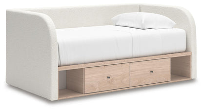 Arloster  Upholstered Day Bed With Storage
