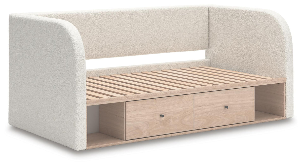 Arloster  Upholstered Day Bed With Storage