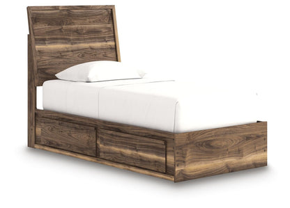 Chirason  Panel Bed With Storage