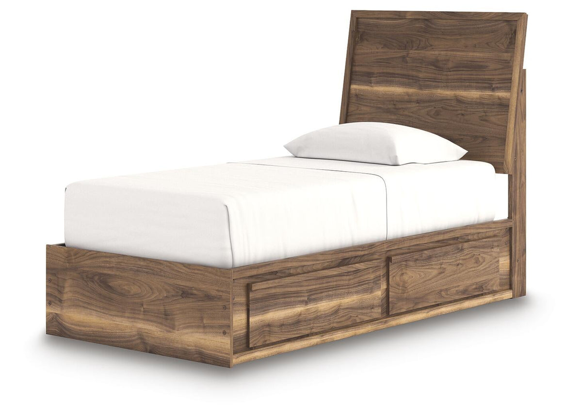 Chirason  Panel Bed With Storage