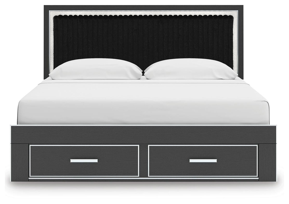 Zuraleus  Upholstered Panel Storage Bed