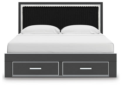 Zuraleus  Upholstered Panel Storage Bed