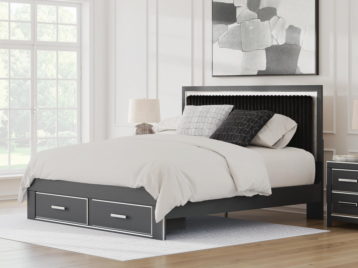 Zuraleus  Upholstered Panel Storage Bed