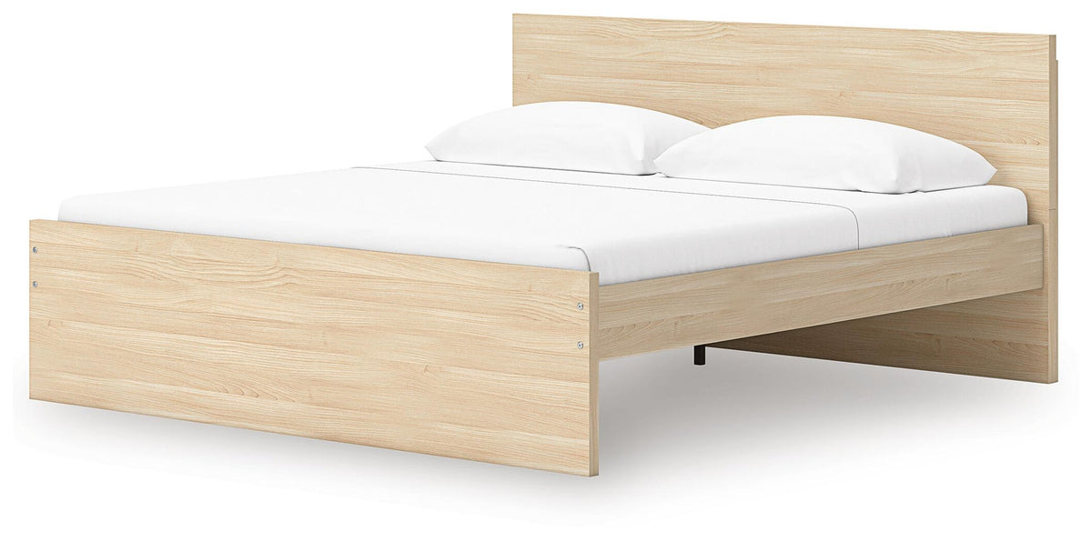Onita  Panel Platform Bed With 1 Side Storage