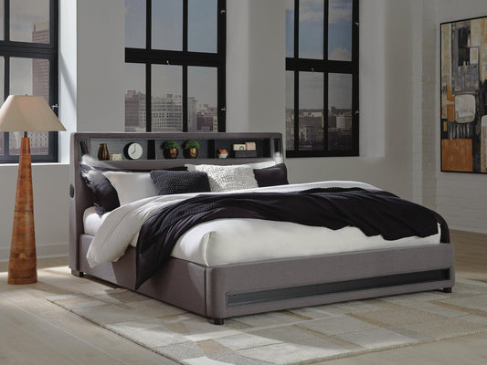 Finigale California  Upholstered Bed With Wireless Audio