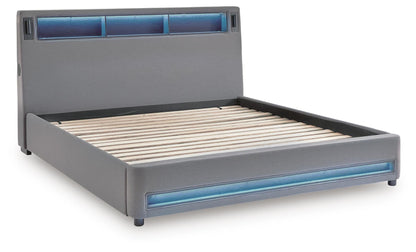 Finigale  Upholstered Bed With Wireless Audio