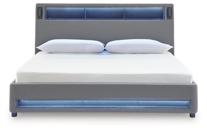 Finigale  Upholstered Bed With Wireless Audio