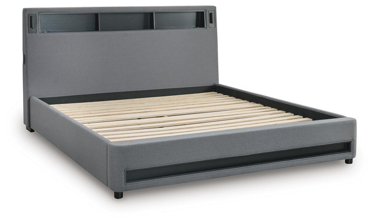 Finigale  Upholstered Bed With Wireless Audio