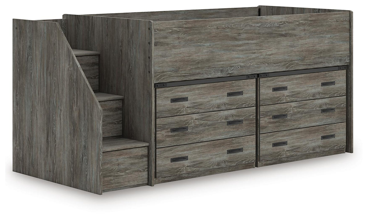 Frandern  Loft Bed With Drawer Storage