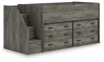 Frandern  Loft Bed With Drawer Storage