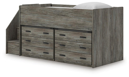 Frandern  Loft Bed With Drawer Storage