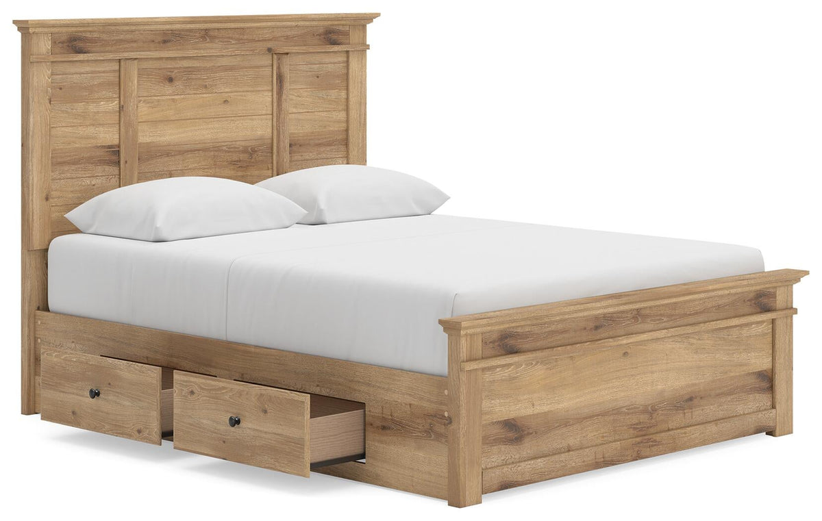 Makidern  Panel Storage Bed