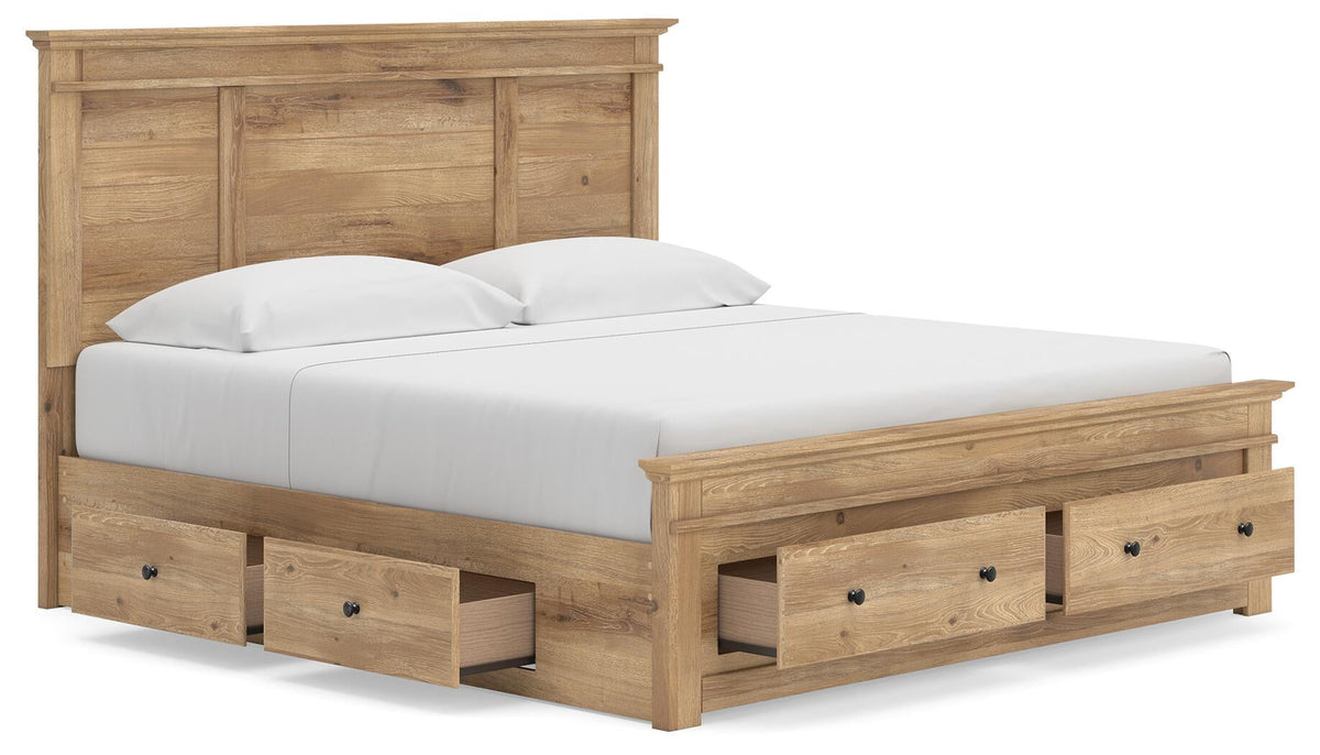 Makidern  Panel Storage Bed