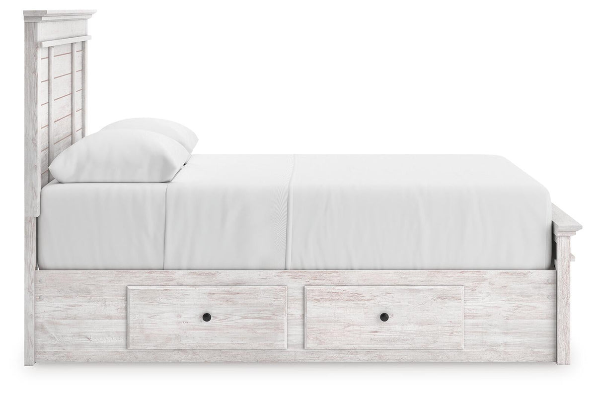 Makidern  Panel Storage Bed