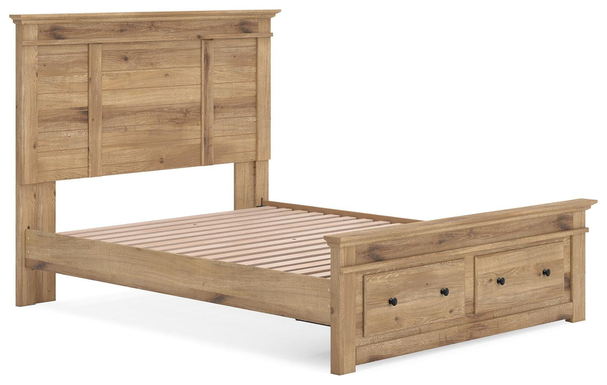 Makidern  Panel Storage Bed