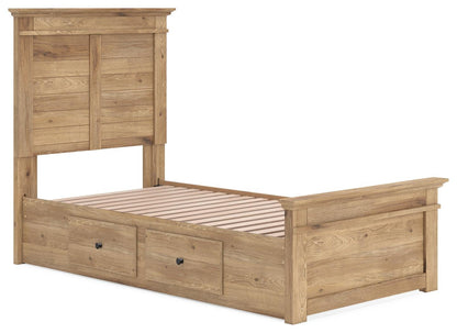 Makidern  Panel Storage Bed