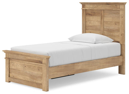 Makidern  Panel Storage Bed