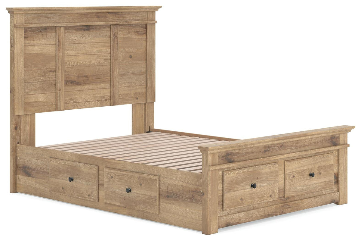 Makidern  Panel Storage Bed