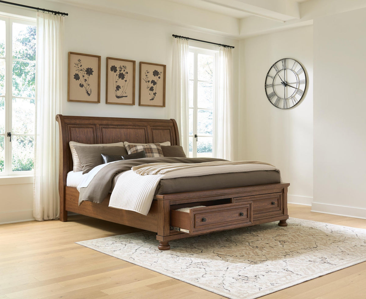 Zackaryn  Sleigh Storage Bed