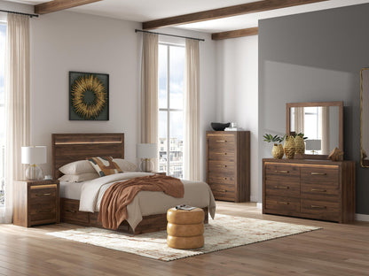 Janfyn  Panel Platform Bed With Storage