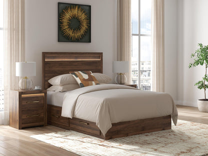 Janfyn  Panel  Bed With 2 Sided Storage