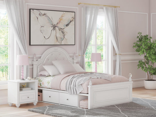 Kozlani  Upholstered Panel Bed With Storage