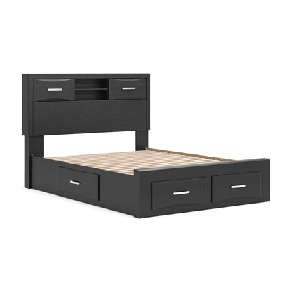 Stabotta  Bookcase Bed With Storage