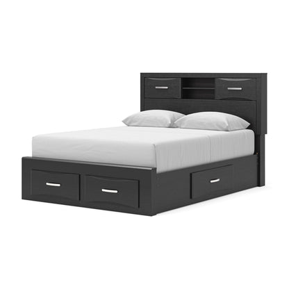 Stabotta  Bookcase Bed With Storage