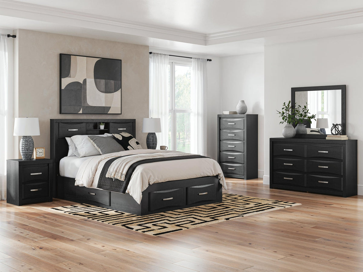 Stabotta  Bookcase Bed With Storage