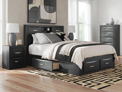 Stabotta  Bookcase Bed With Storage
