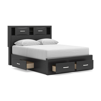 Stabotta  Bookcase Bed With Storage