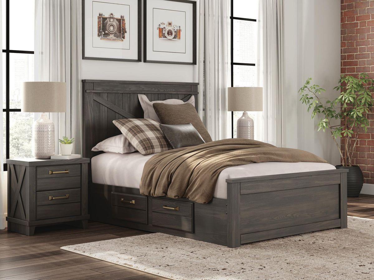 Vonitta Bay  Panel Bed With Storage