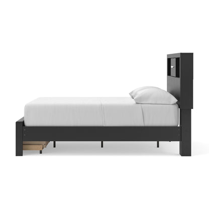 Stabotta  Bookcase Storage Bed