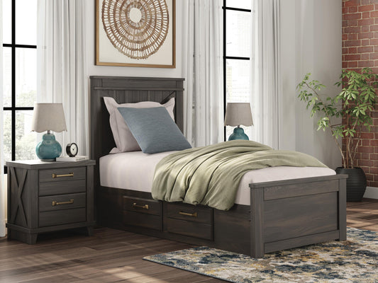 Vonitta Bay  Panel Bed With Storage