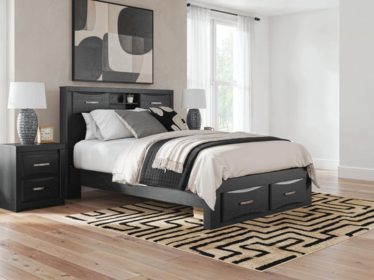 Stabotta  Bookcase Storage Bed