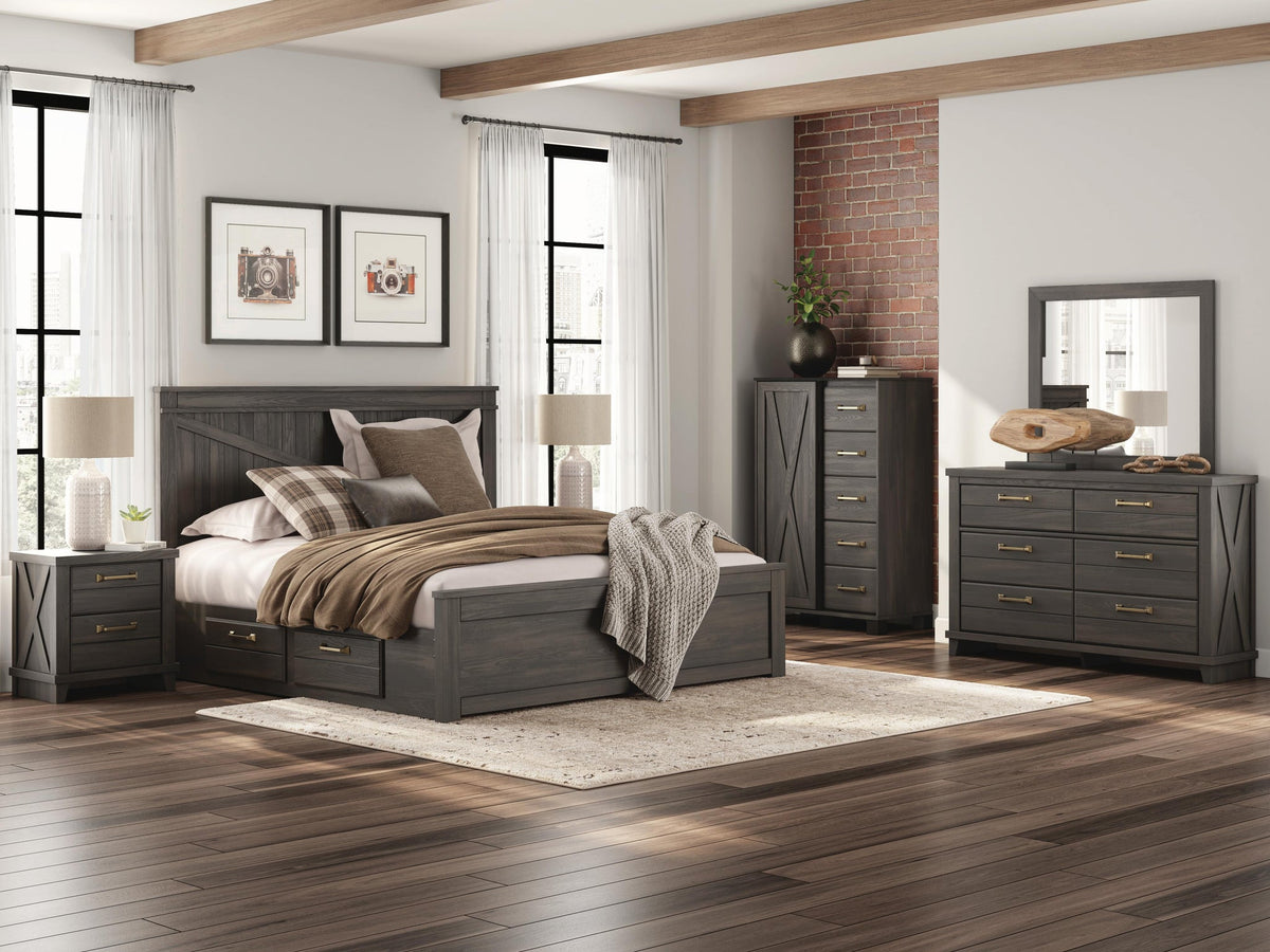 Vonitta Bay  Panel Bed With Storage