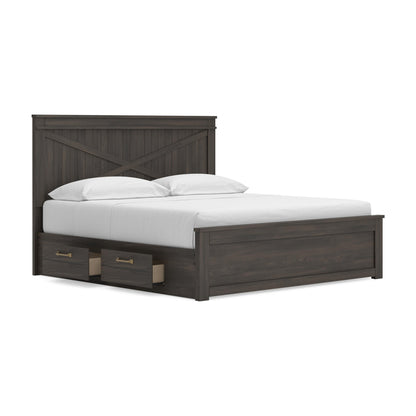 Vonitta Bay  Panel Bed With Storage
